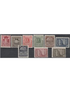 1932 - Colonie Italiane Egeo Pittorica, la serie. Cat. € 55 (**)