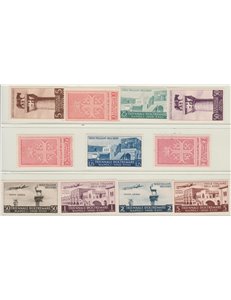 1940 - Colonie Italiane Egeo Triennale d'Oltremare, la serie. Cat. € 70 (**)