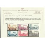 1933 - Colonie Italiane Egeo Crociera Zeppelin, la serie. Cat. € 3000 (**)