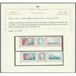 1933 - Colonie Italiane Egeo Crociera Balbo, la serie dei due trittici Cat. € 650 (**)