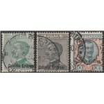 1925 - Colonie Italiane Eritrea Ordinari, la serie. Cat. € 240 (U)