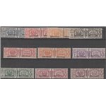 1927-1937 - Colonie It Eritrea Pacchi di Regno del 1927-1934 con sovr. "ERITREA" la serie. Cat. € 10.000 (**)