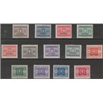1903 - Colonie Italiane Eritrea Segnatasse d'Italia del 1934 con sovr. "Eritrea" Cat. € 260 (*)
