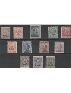 1912-1916 - Colonie Italiane Libia Francobolli del Regno con sovr. "Libia" Cat. € 4000 (**)