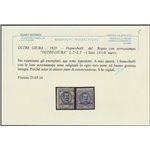 1925 - Colonie Italiane Oltre Giuba Francobolli del Regno con sovr. "OLTRE GIUBA" Cat. € 2000 (**)