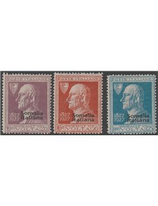 1927 - Colonie Italiane Somalia Volta, la serie. Cat. € 50 (*)
