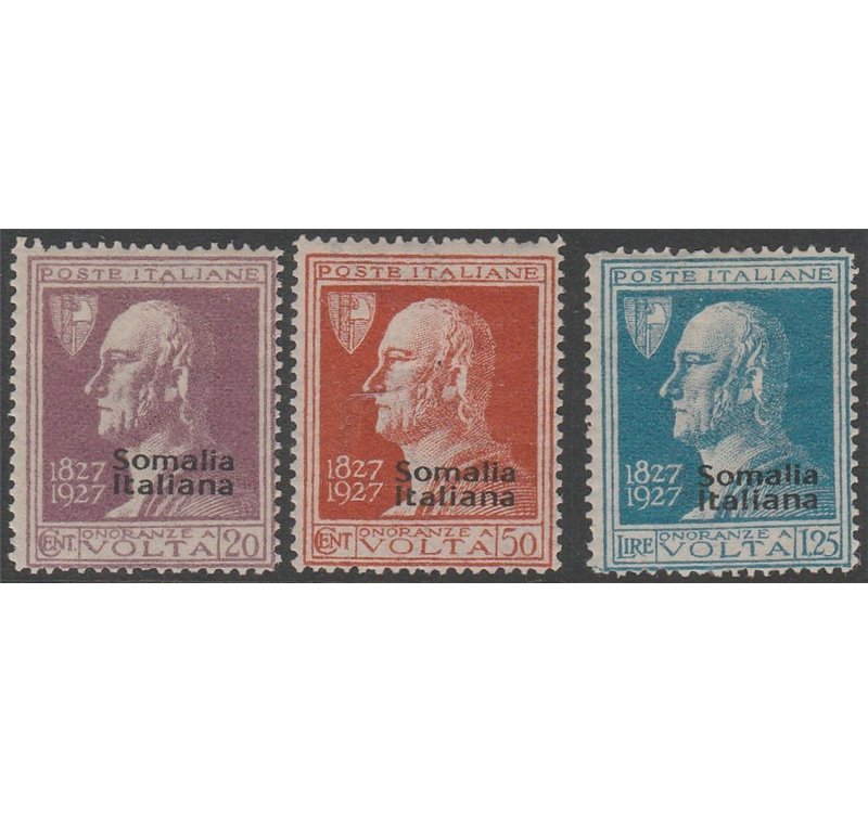 1927 - Colonie Italiane Somalia Volta, la serie. Cat. € 50 (*)