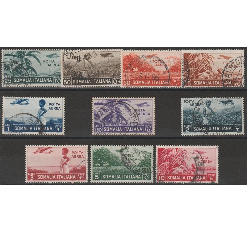 1936 - Colonie Italiane Somalia Soggetti Vari, la serie Catal. €120 (U)