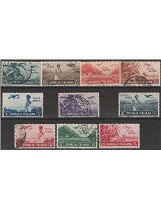 1936 - Colonie Italiane Somalia Soggetti Vari, la serie. Cat. €120 (U)