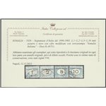 1926 - Colonie Italiane Somalia Segnatasse Tipi d'Italia con cifre nere modificate, la serie. Cat. € 700 (U)