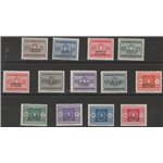 1934 - Colonie Italiane Somalia Segnatasse del Regno con sovr. "SOMALIA ITALIANA" Cat. € 1350 (**)