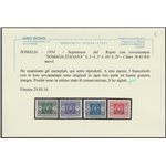 1934 - Colonie Italiane Somalia Segnatasse del Regno con sovr. "SOMALIA ITALIANA" Cat. € 1350 (**)