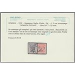 1926 - Colonie Italiane Somalia Segnatasse Vaglia d'Italia con sovr. "SOMALIA ITALIANA" Cat. € 1600 (U)
