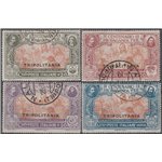 1923 - Colonie Italiane Tripolitania Propaganda Fide, la serie con annulli poco leggibili Cat. € 4000 (U)