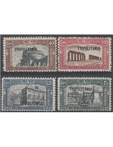 1927 - Colonie Italiane Tripolitania Milizia I, la serie. Cat. € 60 (**)