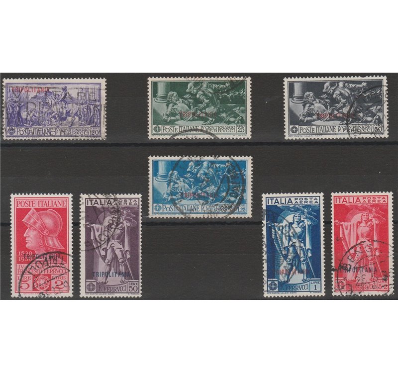 1930 - Colonie Italiane Tripolitania Ferrucci, la serie. Cat. € 375 (U)