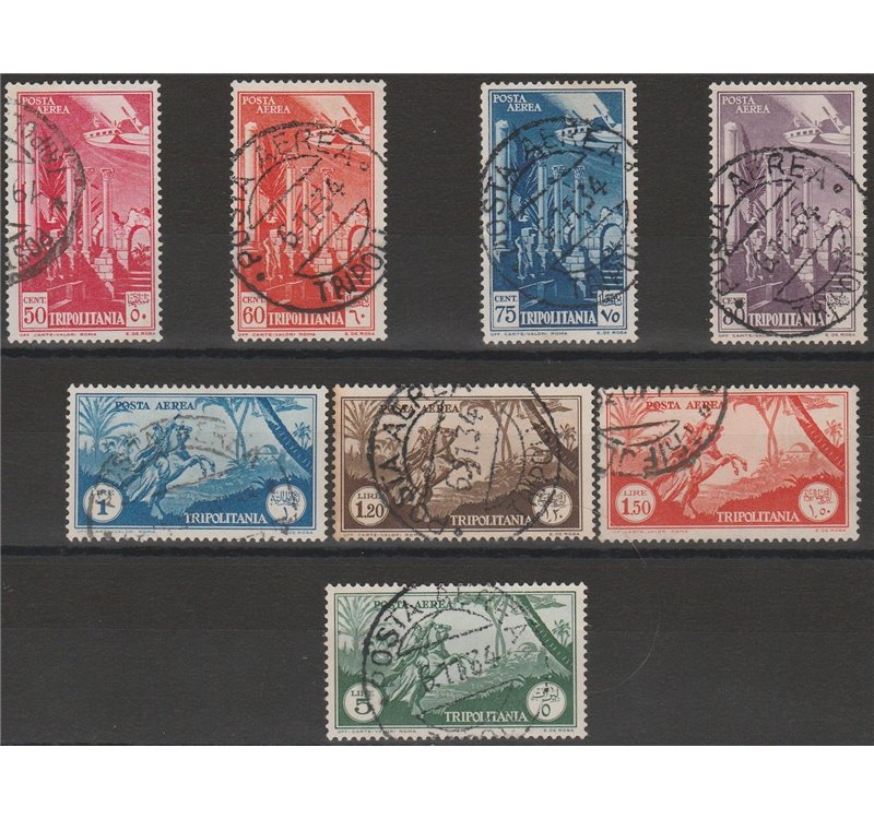 1931-1932 - Colonie Italiane Tripolitania Soggetti Africani, la serie Catalogo € 160 (U)