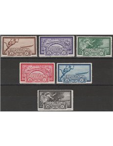 1933 - Colonie Italiane Tripolitania Crociera Zeppelin, la serie. Cat. € 325 (**)