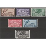 1933 - Colonie Italiane Tripolitania Crociera Zeppelin, la serie. Cat. € 325 (**)