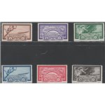 1933 - Colonie Italiane Tripolitania Zeppelin, la serie. Cat. € 325 (**)