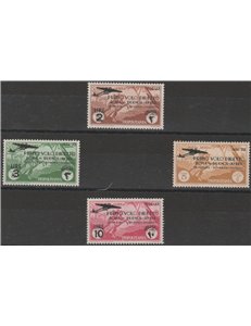 1934 - Colonie Italiane Tripolitania Volo Roma-Buenos Aires, la serie. Cat. € 85 (**)