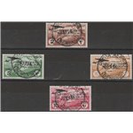 1934 - Colonie Italiane Tripolitania Primo Volo Roma - Buenos Aires, la serie. Cat. € 550 (U)