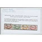 1934 - Colonie Italiane Tripolitania Primo Volo Roma - Buenos Aires, la serie. Cat. € 550 (U)