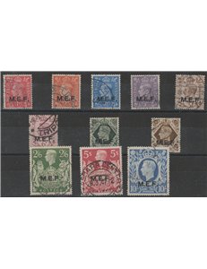 1943-1947 - Occupazioni Straniere delle Colonie M.E.F. la serie con sovrastampa "MEF" Cat. € 120 (U)