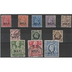 1943-1947 - Occupazioni Straniere delle Colonie M.E.F. la serie con sovrastampa "MEF" Cat. € 120 (U)
