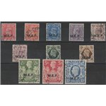 1943-1947 - Occupazioni Straniere delle Colonie M.E.F. la serie con sovrastampa "MEF" Cat. € 140 (U)
