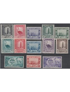 1950 - Somalia A.F.I.S. Soggetti Africani, la serie. Cat. € 107,50 (*)