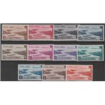 1950-1951 - Somalia A.F.I.S.  Aereo e Vedute, la serie. Cat. € 750 (**)