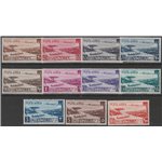 1950-1951 - Somalia A.F.I.S.  Aereo e Vedute, la serie Catalogo € 750 (**)