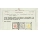 1950 - Ex Colonie Cirenaica Ammin Autonoma Cavaliere Senussita, la serie. Cat. € 275 (**)