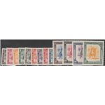 1950 - Ex Colonie Cirenaica Amm. Autonoma Cavaliere Senussita, la serie. Cat. € 275 (**)