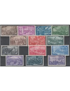 Italia 1948 - Risorgimento, la serie. Cert.: Italia Colleziona. Cat. € 700 (**)