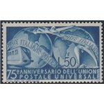 Italia 1949 - U.P.U. L. 50 azzurro Cat. € 70 (**)