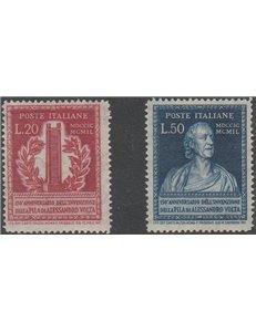 Italia 1949 - Volta, la serie. Cat. € 130 (**)