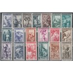 Italia 1950 - Italia al lavoro, la serie. Cert.: Italia Colleziona. Cat. € 260 (**)
