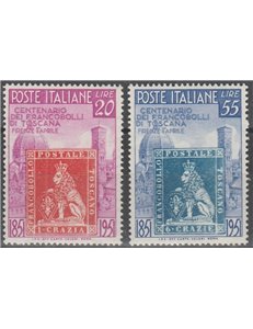 Italia 1951 - Toscana, la serie. Cat. € 60 (**)
