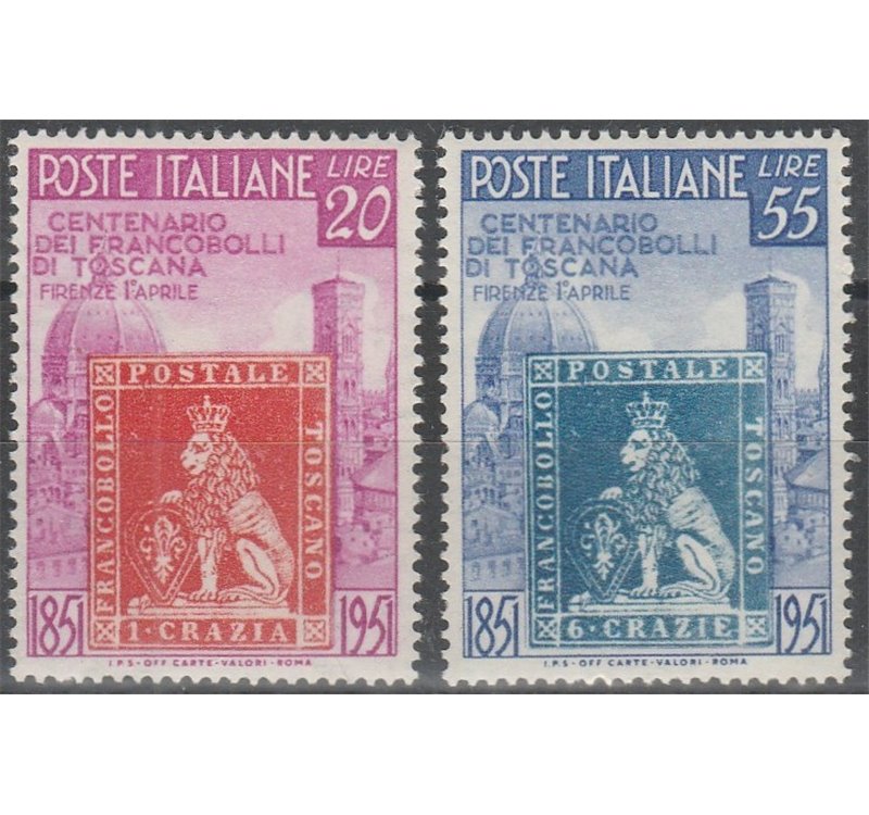 Italia 1951 - Toscana, la serie. Cat. € 60 (**)
