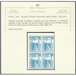 Italia 1951 - Toscana, la serie in quartina Cat. € 250 (**)
