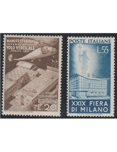 Italia 1951 - Fiera di Milano, la serie. Cat. € 125 (**)