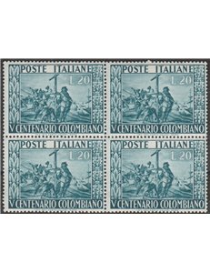 Italia 1951 - Colombo, in quartina Cat. € 85 (**)