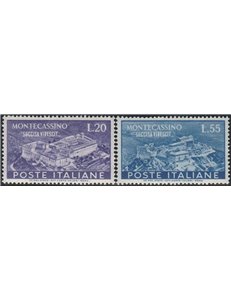 Italia 1951 - Montecassino, la serie. Cat. €110 (**)