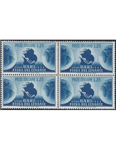 Italia 1951 - Fiera del Levante, Quartina Cat. € 42,50 (**)