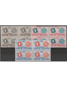 Italia 1951 - Sardegna, la serie in quartina Cat. € 105 (**)