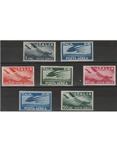 Italia Posta Aerea 1945-1946 - Democratica, la serie. Cat. € 50 (**)