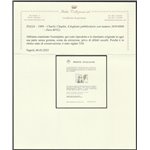 Italia 1984 - Chaplin, il foglietto. Cert.: Italia Colleziona. Cat. € 1200 (**)