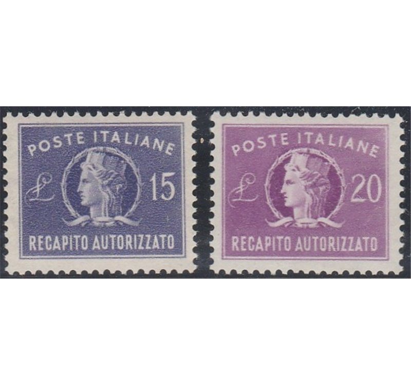 Trieste A 1945-52 - Italia Turrita, la serie. Cat. € 110 (**)